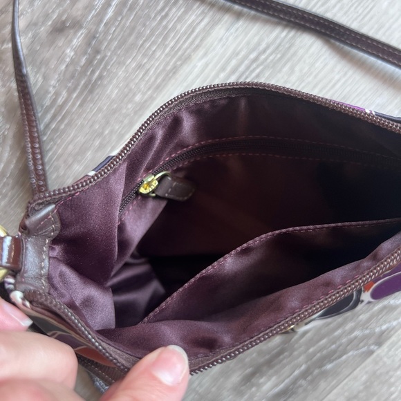 Authentic COACH Ashley Hand Drawn Scarf Print Crossbody Shoulder Bag - Picture 4 of 4